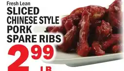 Bravo Supermarkets SLICED CHINESE STYLE PORK SPARE RIBS offer