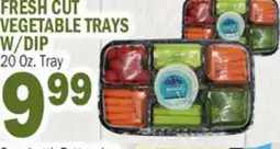 Bravo Supermarkets FRESH CUT VEGETABLE TRAYS W/DIP offer