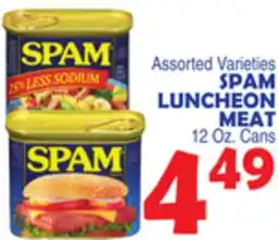 Bravo Supermarkets SPAM LUNCHEON MEAT offer