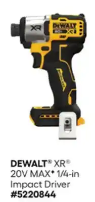 Lowe's XR 20V MAXF 1/4-in Impact Driver offer