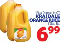Bravo Supermarkets KRASDALE ORANGE JUICE offer