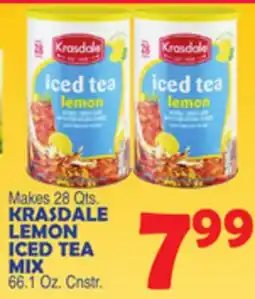 Bravo Supermarkets KRASDALE LEMON ICED TEA MIX offer