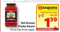 Weis Markets Del Grosso Pasta Sauce offer