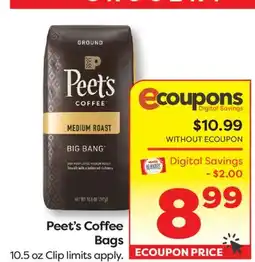 Weis Markets Peet's Coffee Bags offer