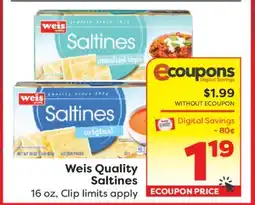 Weis Markets Weis Quality Saltines offer