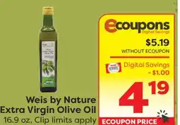 Weis Markets Weis by Nature Extra Virgin Olive Oil offer