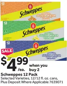 Stop&Shop Schweppes offer