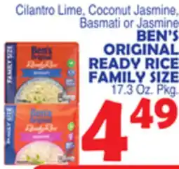 Bravo Supermarkets BEN'S ORIGINAL READY RICE FAMILY SIZE offer
