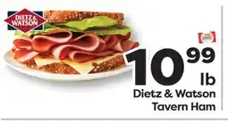 Weis Markets Dietz & Watson Tavern Ham offer