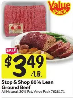 Stop&Shop 80% Lean Ground Beef offer