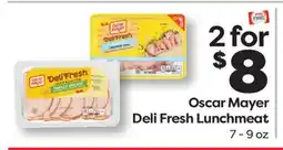Weis Markets Oscar Mayer Deli Fresh Lunchmeat offer