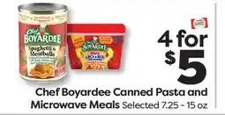 Weis Markets Chef Boyardee Canned Pasta and Microwave Meals offer