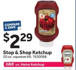 Stop&Shop Heinz Ketchup offer