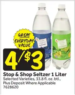 Stop&Shop Stop & Shop Seltzer offer