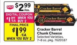 Stop&Shop Cracker Barrel Chunk Cheese offer