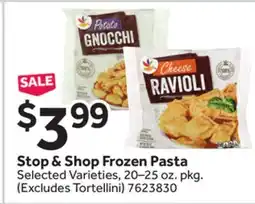 Stop&Shop Stop & Shop Frozen Pasta offer