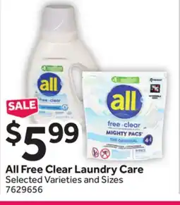Stop&Shop All Free Clear Laundry Care offer