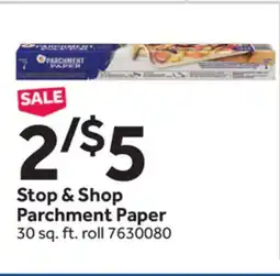 Stop&Shop Stop & Shop Parchment Paper offer