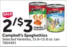 Stop&Shop Campbell's Spaghettios offer