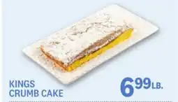 Kings Food Markets KINGS CRUMB CAKE offer