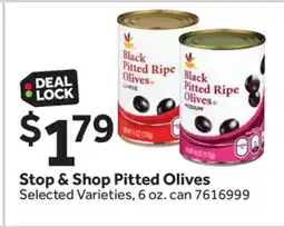 Stop&Shop Stop & Shop Pitted Olives offer