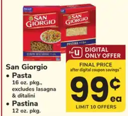 ACME San Giorgio Pasta 16 oz. pkg offer