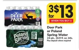 ACME Deer Park or Poland Spring Water offer