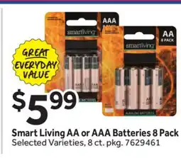 Stop&Shop Smart Living AA or AAA Batteries offer