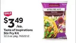 Stop&Shop Taste of Inspirations Stir Fry Kit offer