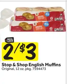 Stop&Shop Stop & Shop English Muffins Original offer