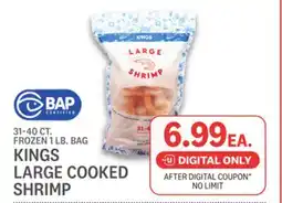 Kings Food Markets KINGS LARGE COOKED SHRIMP offer
