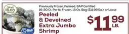 DeCicco & Sons Peeled & Deveined Extra Jumbo Shrimp offer