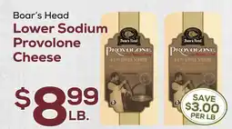 DeCicco & Sons Boar's Head Lower Sodium Provolone Cheese offer
