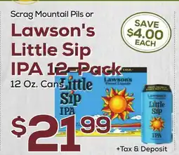 DeCicco & Sons Lawson's Little Sip IPA 12-Pack offer