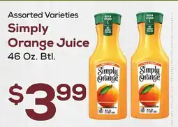 DeCicco & Sons Simply Orange Juice offer
