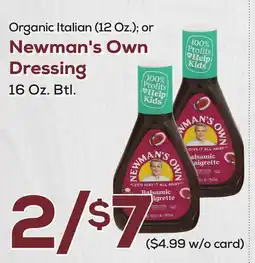DeCicco & Sons Newman's Own Dressing 16 Oz. Btl offer