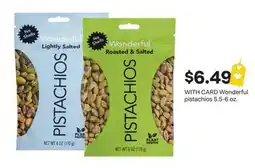 CVS Wonderful pistachios 5.5-6 oz offer