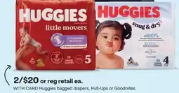 CVS Huggies bagged diapers, Pull-Ups or Goodnites offer