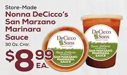 DeCicco & Sons Nonna DeCicco's San Marzano Marinara Sauce offer