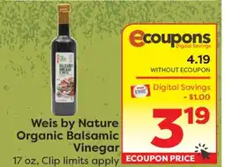 Weis Markets Weis by Nature Organic Balsamic Vinegar offer