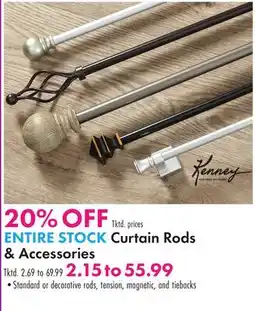 Boscov's ENTIRE STOCK Curtain Rods & Accessories offer