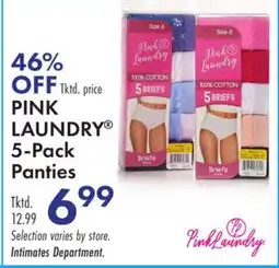 Boscov's PINK LAUNDRY 5-Pack Panties offer
