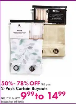 Boscov's 2-Pack Curtain Buyouts offer