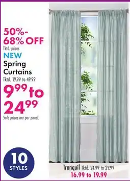 Boscov's NEW Spring Curtains Tranquil offer