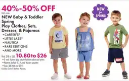 Boscov's Baby & Toddler Spring Play Clothes, Sets, Dresses, & Pajamas offer