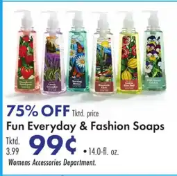 Boscov's Fun Everyday & Fashion Soaps offer