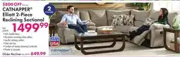 Boscov's CATNAPPER Elliott 2-Piece Reclining Sectional offer