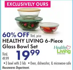 Boscov's HEALTHY LIVING 6-Piece Glass Bowl Set offer