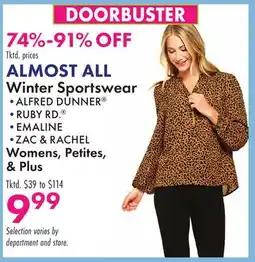 Boscov's ALMOST ALL Winter Sportswear offer