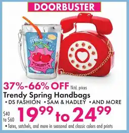 Boscov's Trendy Spring Handbags offer